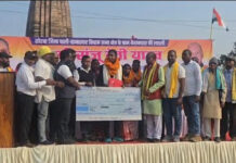 संजू देवी का पाली पहुंचने पर हुआ जोरदार स्वागत