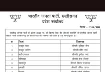 महिला मोर्चा की कार्यकारिणी घोषित, प्रीति कोरबा जिला अध्यक्ष, देखिए किसे मिला कौन सा पद