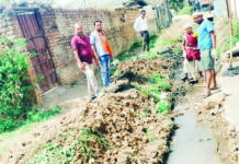 न्यू अमरैया पारा में ड्रेनेज व सडक़ निर्माण शुरू