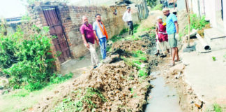 न्यू अमरैया पारा में ड्रेनेज व सडक़ निर्माण शुरू