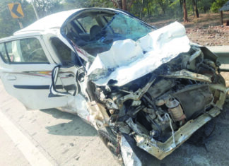 एनएच 130 में मोरगा के पास दो गाडिय़ों की भिड़ंत, दो की मौत