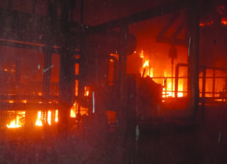 रतीजा पॉवर प्लांट में हाइड्रोलिक पाइप फटने से लगी आग