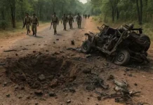 नक्सलियों ने किया IED ब्लास्ट, DRG की महिला जवान घायल