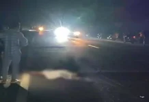 नेशनल हाईवे 130 पर भीषण सड़क हादसा, ट्रक ने बाइक चालक को रौंदा युवक की मौत