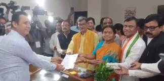 दूसरी बार फूलोदेवी नेताम ने राज्यसभा चुनाव के लिए दाखिल किया नामांकन