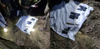 सांबा के सीमावर्ती गांव में मिला संदिग्ध पैकेट, पिस्तौल समेत हैंड ग्रेनेड बरामद