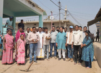 श्रमदान कर दिया स्वच्छता का संदेश