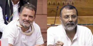 भारत पर चीन, अमेरिका और रूस के हमले से राहुल को शांति मिलेगी, निशिकांत दुबे का कांग्रेस पर बड़ा हमला