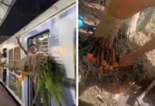 होलिका दहन के लिए पेड़ के तने को ट्रेन के डिब्बे के बाहर बांधकर ले गए, छह के खिलाफ मामला दर्ज